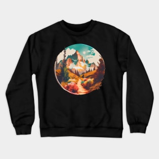 Trail into High Alpin Mountain Crewneck Sweatshirt